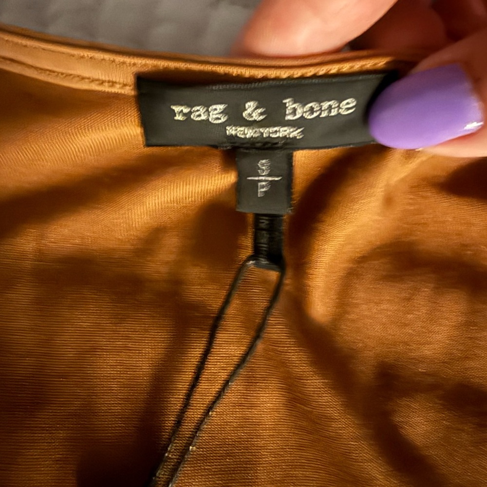 Rag & Bone Light Brown Drape Top